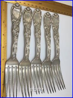 1 Of 4 CHRYSANTHEMUM BY TIFFANY & CO. STERLING LG DINNER FORK 7 3/8 Old Marks