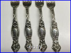 1 Vtg International Sterling Silver Frontenac Lily Fork Marked Mono of 4