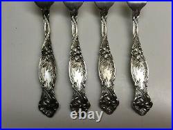 1 Vtg International Sterling Silver Frontenac Lily Fork Marked Mono of 4