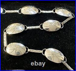 104g VINTAGE BELT MARKED AMC MEXICO 925 STERLING SILVER 42 CHAIN (2)