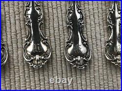 11 OLD MARK Gorham Sterling Silver Strasbourg 7 DINNER FORKS w. Monogram LOVELY