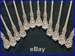 12 Reed & Barton Francis I Old Mark Ice Tea Spoons Sterling Silver 7 5/8