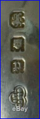 (128pc)Tiffany & Co English King Pattern Sterling Flatware Set No mono Old Marks