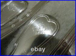 1819 1838 french sterling silver 12p dinner cutlery set Vieillard Mark 18th c st