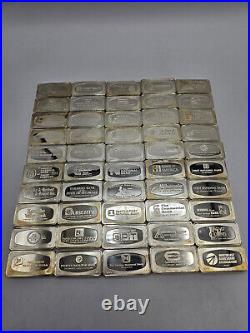 1971 Bank Marked Silver-Ingot 50 Sterling Bars (NO CASE) 96.35 ASW UNDER MELT