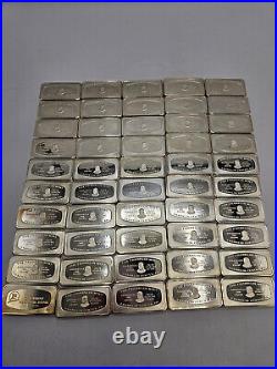 1971 Bank Marked Silver-Ingot 50 Sterling Bars (NO CASE) 96.35 ASW UNDER MELT