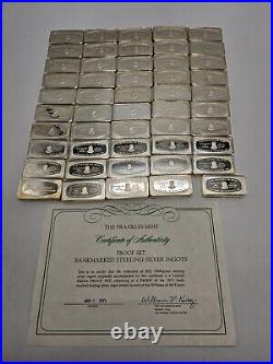 1971 Bank Marked Silver-Ingot 50 Sterling Bars (NO CASE) 96.35 ASW UNDER MELT