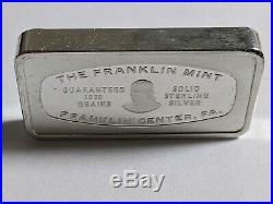 1971 Franklin Mint Bank Marked Complete Set of Sterling Silver Ingots 50 States