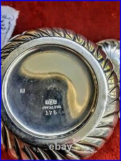 19th Cen Gorham Sterling Tea Caddy 1886 Mark W Inner Lid NO Monogram 165g RARE