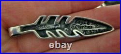 2 Ray Tracey Inlay Feather Pendant Turquoise Marked Signed Navajo Designer