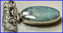 2 Sterling Silver And Larimar Pendant Marked Spj 925
