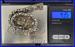 3 Sterling Silver Bracelets 43.5 Grams 2 Marked Italy 925