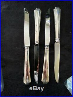 4 Fairfax Sterling Set Of 4 Steak Knives All Matching Blades Marked Gorham