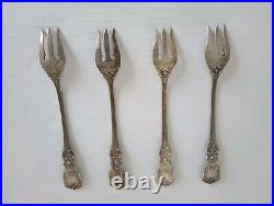 4 Reed & Barton Francis 1st Sterling Oyster Forks Old Mark & Patent No Monogram