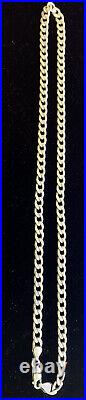 41 Grams Vtg Necklace MARKED OTC 925 STERLING SILVER Cuban Curb Link Chain 22