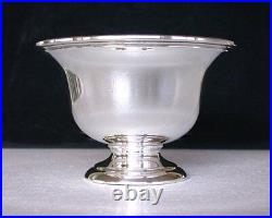 5 x 3 1/4 INCH SOLID STERLING SILVER COMPOTE BOWL MUECK CO. N. Y. N. Y. AS22