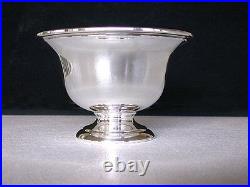 5 x 3 1/4 INCH SOLID STERLING SILVER COMPOTE BOWL MUECK CO. N. Y. N. Y. AS22