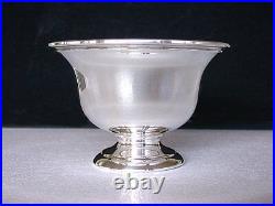 5 x 3 1/4 INCH SOLID STERLING SILVER COMPOTE BOWL MUECK CO. N. Y. N. Y. AS22