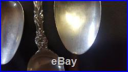 5x 1902 LILY by Whiting Spoons Sterling old marks L@@K