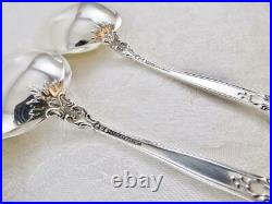 6 Gorham CHANTILLY Sterling Silver Bouillon Soup Spoons OLD MARK No Monograms