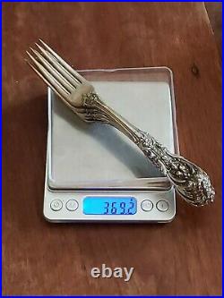 6 Reed & Barton FRANCIS I Sterling Silver 7 1/8 Dinner Forks Old Mark No Mono's