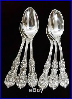 (6) Reed & Barton Francis I Sterling Teaspoons Marked H for Heavy J1447