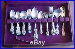 71pc OLD MARK REED & BARTON FRANCIS I 1907 STERLING SILVERWARE SET WithSERVERS