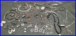 925 Sterling Silver Jewelry Lot 9oz/256g All Marked Sterling or 925 Some Signed