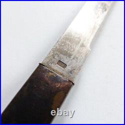 ANTIQUE JAPANESE KOZUKA KNIFE with STERLING SILVER BLADE marked (#8)