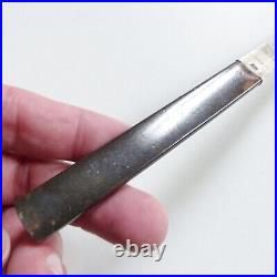 ANTIQUE JAPANESE KOZUKA KNIFE with STERLING SILVER BLADE marked (#8)