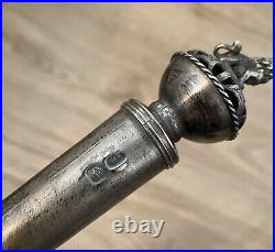 Antique 13.75 Sterling Silver Torah Pointer Yad Russian Marked 84 Judaica 66g