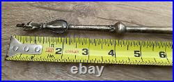 Antique 13.75 Sterling Silver Torah Pointer Yad Russian Marked 84 Judaica 66g