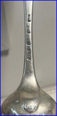 Antique 1770 Thomas Chawner Hanoverian Sterling Silver Tablespoons Marked Set 2