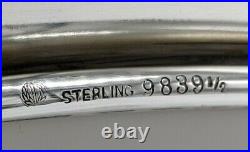 Antique Early Green Mark Lenox Enamelled Watson Co. Sterling Silver Rimmed Plate