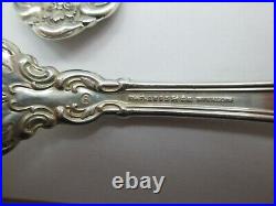 Antique GORHAM CHANTILLY Sterling Silver Fork SET (8) OLD MARK PAT 1895 734D