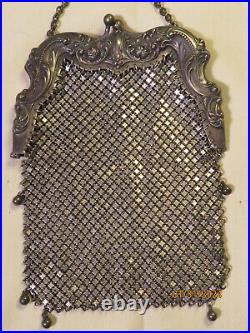 Antique Gorham 925 Sterling Silver Mesh Purse B570M Marked 188 gr