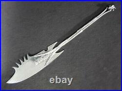 Antique Gorham LAG Mark Aesthetic Sterling Silver Figural Mouse Cheese KNIFE