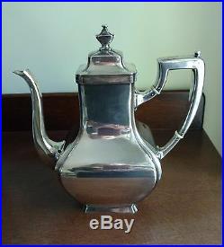 Antique Gorham Sterling Silver Coffee Set Pot Creamer Sugar 1913 Art Deco Marked