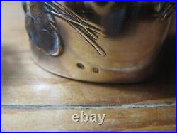 Antique Pair Art Nouveau Women Jugenstil Marked Sterling Silver Napkin Ring 1900