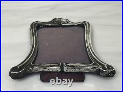 Antique Sterling Silver Art Nouveau Frame -marked