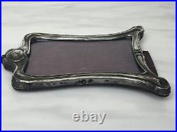 Antique Sterling Silver Art Nouveau Frame -marked