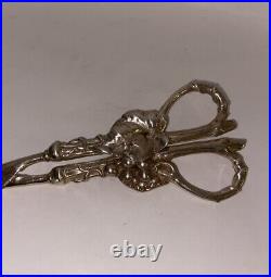 Antique Sterling Silver Grape Shears 7 6 ounces Solid Silver Marked STERLING