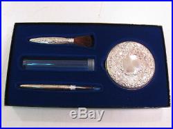 Antique Towle Beauty Marks Sterling Silver Makeup Kit with box