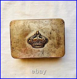 Antique Victoria Marked Sterling Silver Cigarettes Trinket Hinged Lid Box