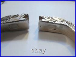 Antique Vintage Chinese Export Signed Marked Sterling Silver Cuff Bracelet