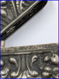 Antique Vintage Sterling Silver Marked Match Safe Nouveau Mythological Dragons