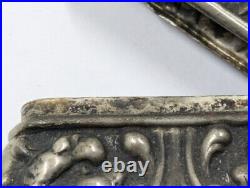 Antique Vintage Sterling Silver Marked Match Safe Nouveau Mythological Dragons