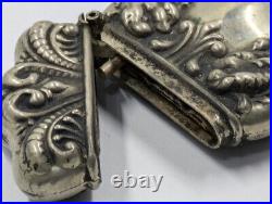 Antique Vintage Sterling Silver Marked Match Safe Nouveau Mythological Dragons