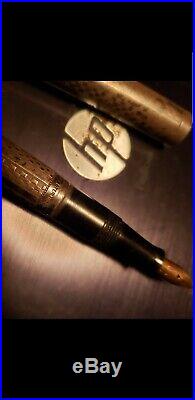 Antique Waterman 452 Ideal Fountain Pen Marked Sterling Silver with Gold Nib