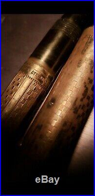 Antique Waterman 452 Ideal Fountain Pen Marked Sterling Silver with Gold Nib